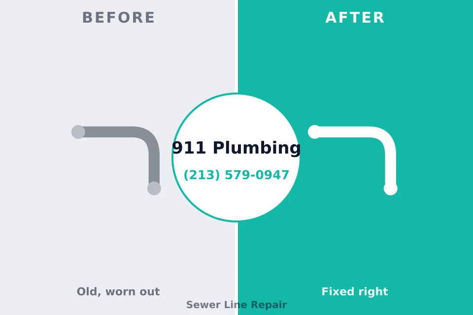 Before and after: plumbing repair Plentywood, MT